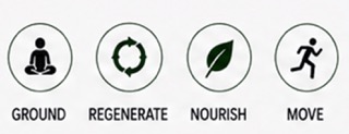 Ground, Regenerate, Nourish, Move